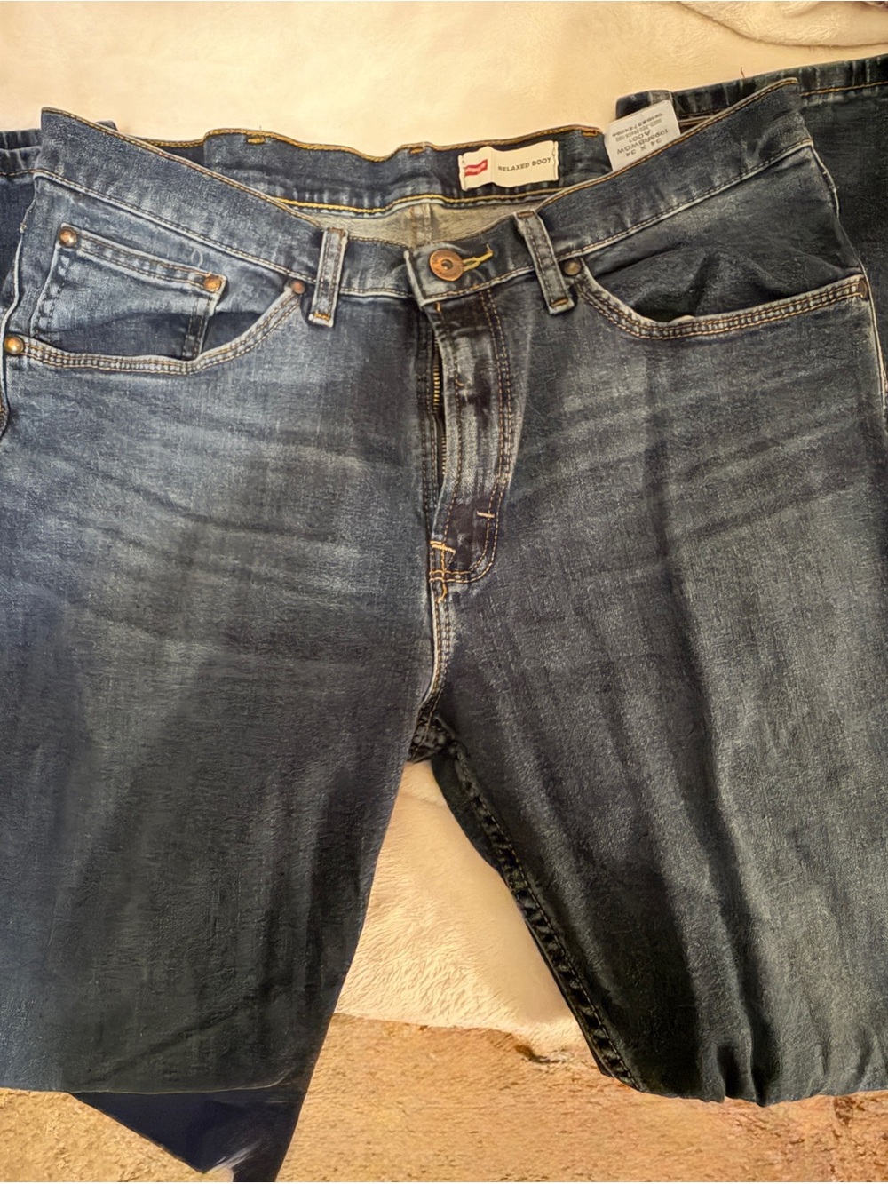 Levi's Relaxed Bootcut Jeans - Dark Blue Wash